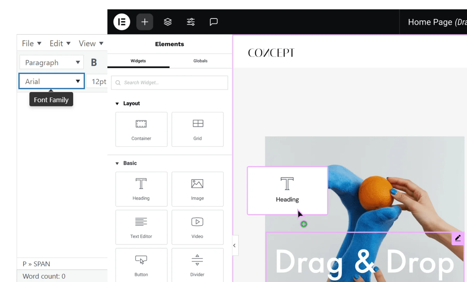 รองรับ Page Builder